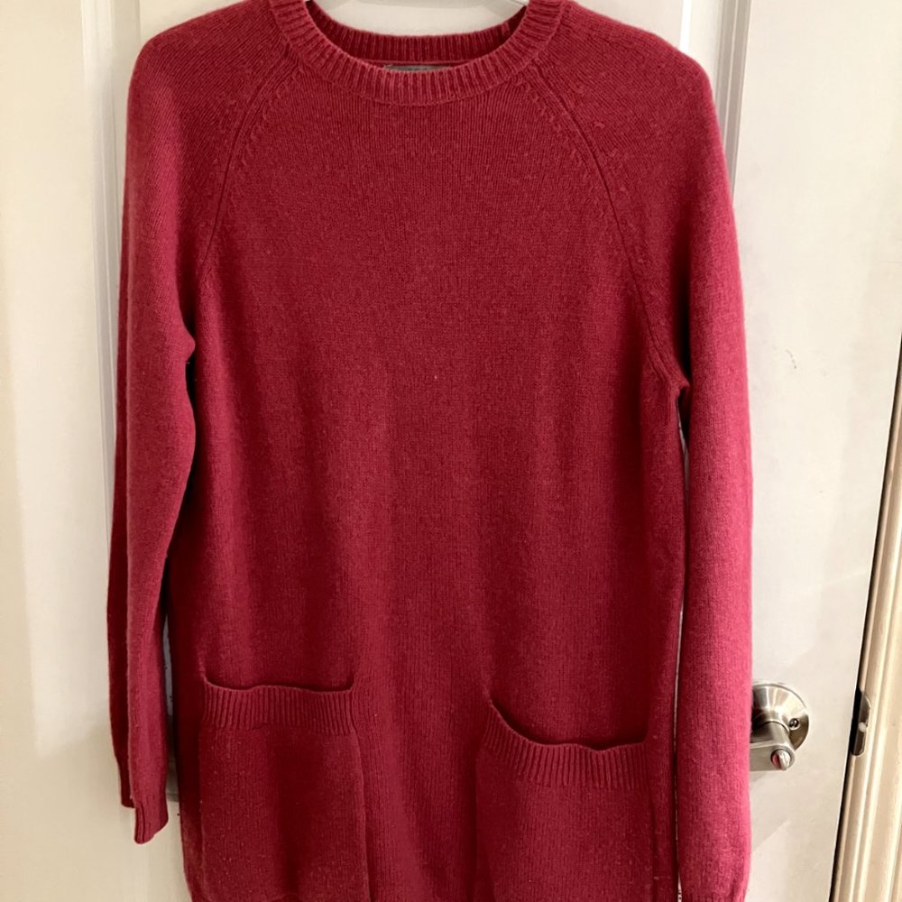 COS fuschia pink sweater dress